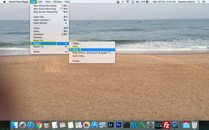 Make QuickTime MOV Smaller - Dica 4