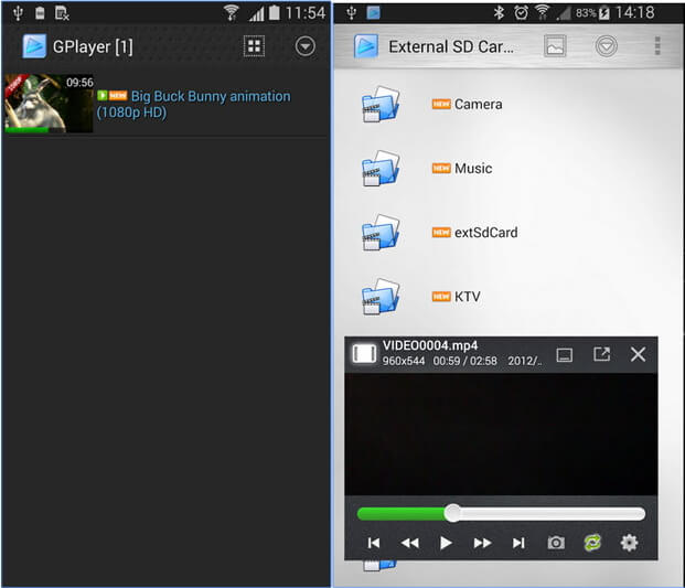 Lecteur MOV pour Android - GPlayer