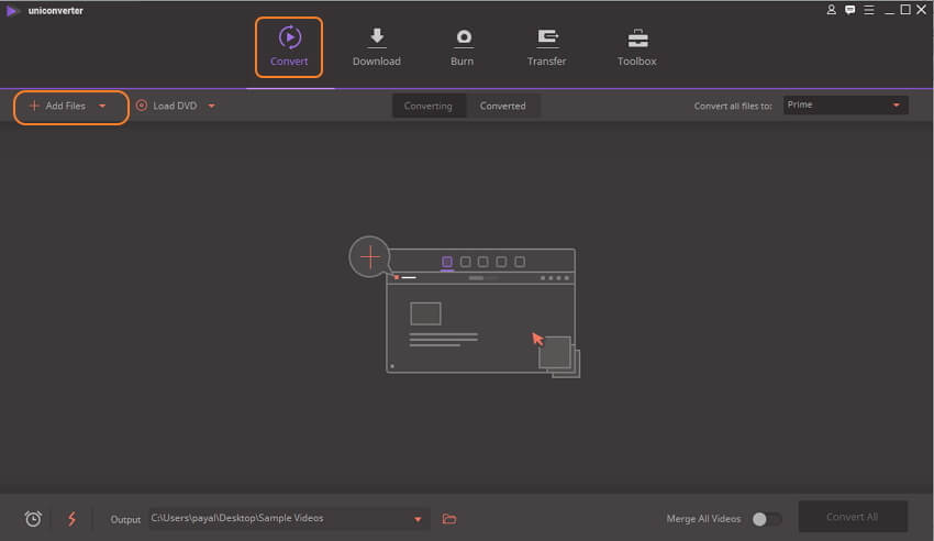 Mov-bestand toevoegen aan converter 