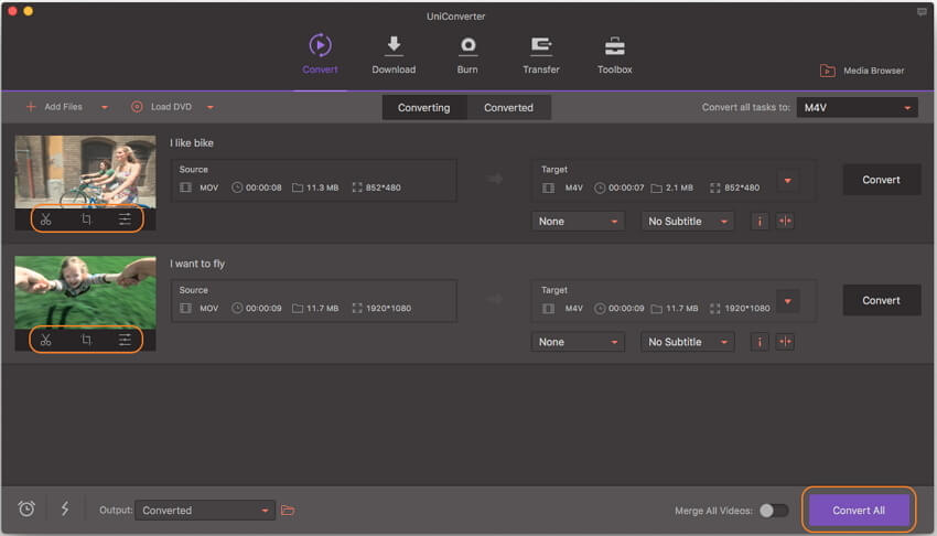 convert mov to m4v mac