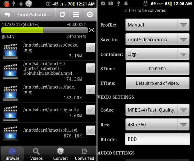 mp4 to amv video converter for android