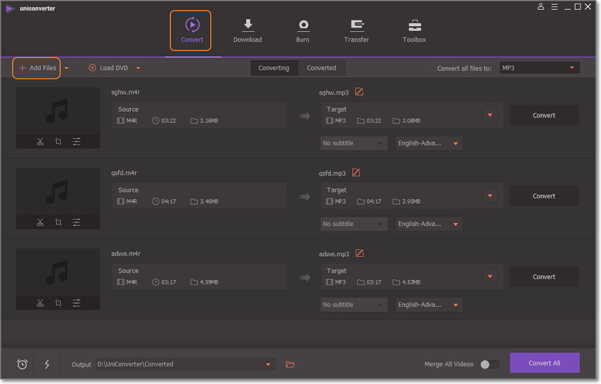 Convert M4R to MP3 Online and Free