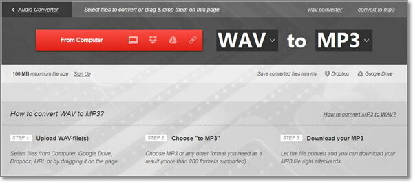 convert wav to mp3 free-convertio