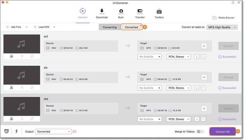 convert wav to mp3