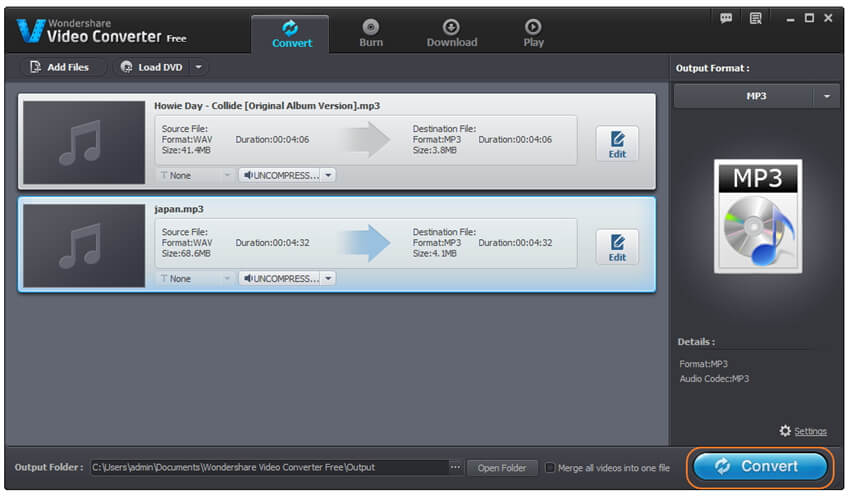 convert garageband file to mp3