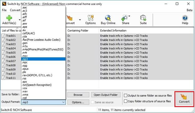 windows media player converter para mp3