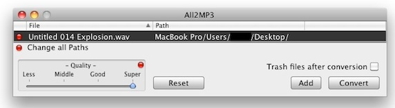 macos wav to mp3