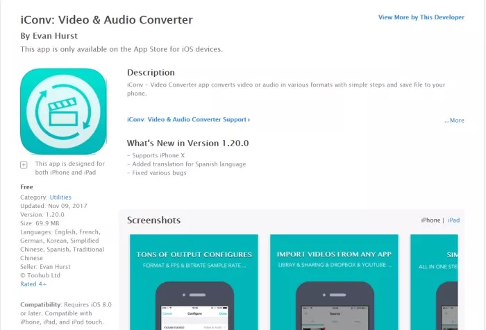 convertisseur mp3 gratuit - ios