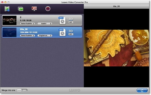 Leawo Video Converter para converter MP3