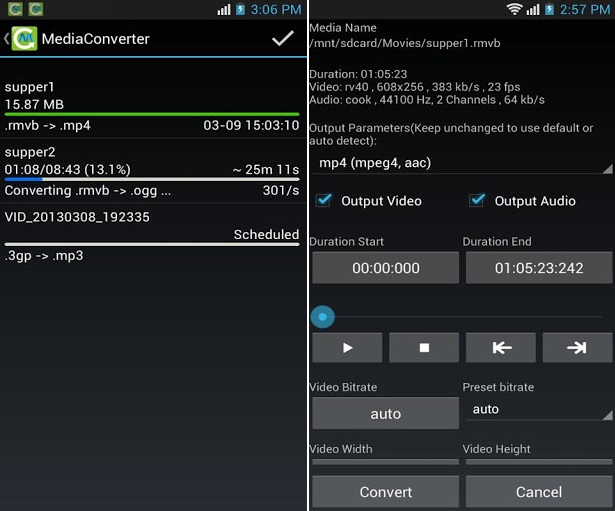 convertisseur MP3 audio graruit pour android