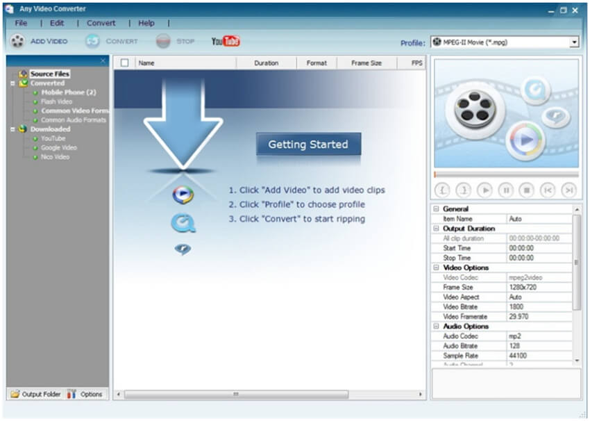 convertir DVD en MP4 avec Any Video Converter-DVD Ripper