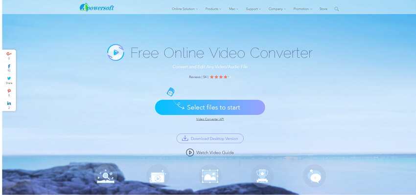 Converter On-line MP4 para MOV - Apowersoft