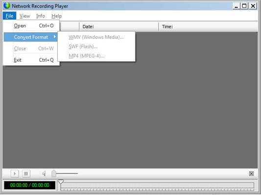 convert WRF to MP4 using WebEx Player