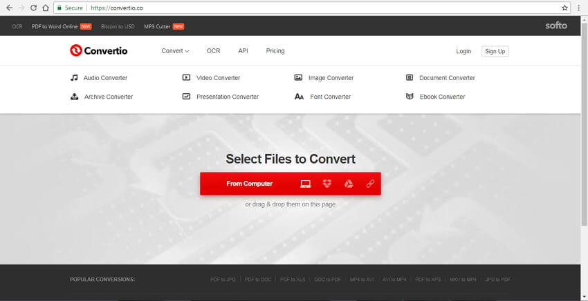 video url to mp4 converter Convertio