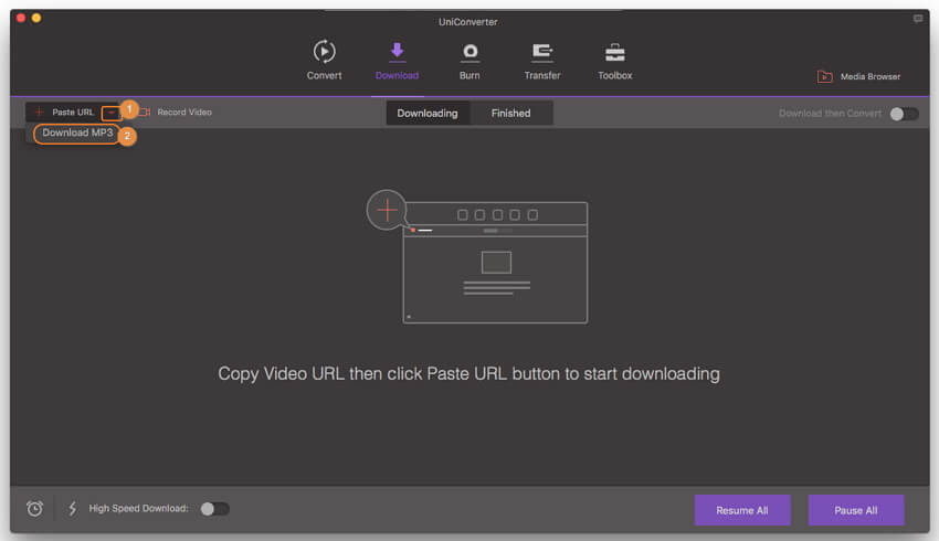 Converter YouTube MP4 para MP3 diretamente