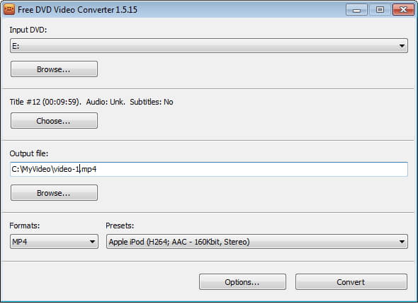 DVDVideoSoft programa gratuito para convertir DVD a MP4 