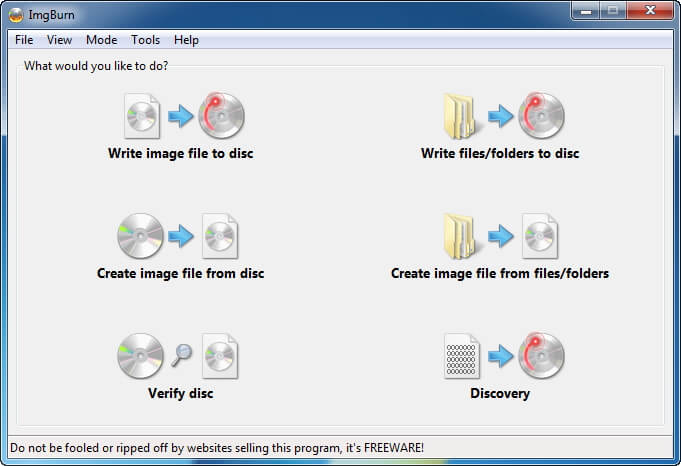 ImgBurn best free dvd to mp4 converter