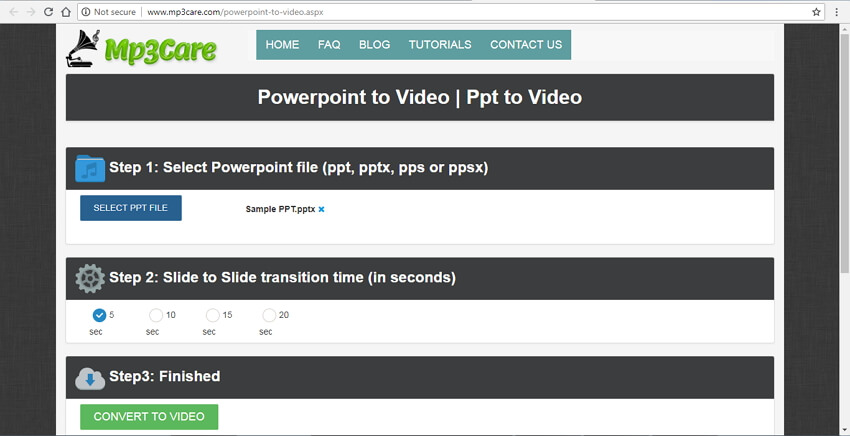 Convertir powerpoint en vidéo en ligne