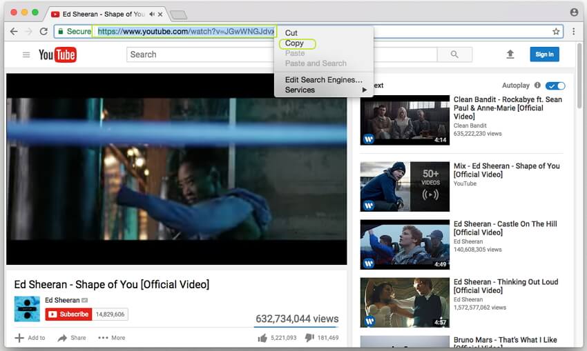 Etape 2 - Convertir YouTube vers MP4 sous Mac