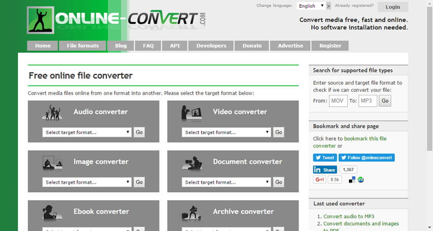 Convertitore online per convertire AVCHD in MP4