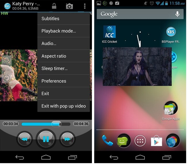 BS Player for Android  - AVCHD