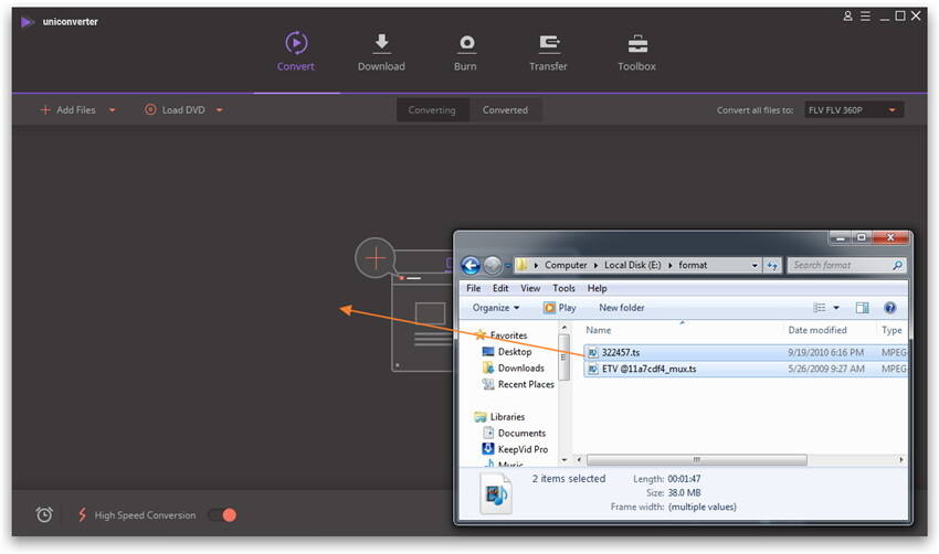 Import the MP4 Or WAV files - Convert MP4 to WAV or WAV to MP4