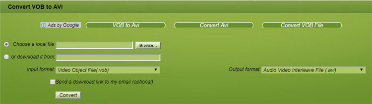 vob to avi online converter