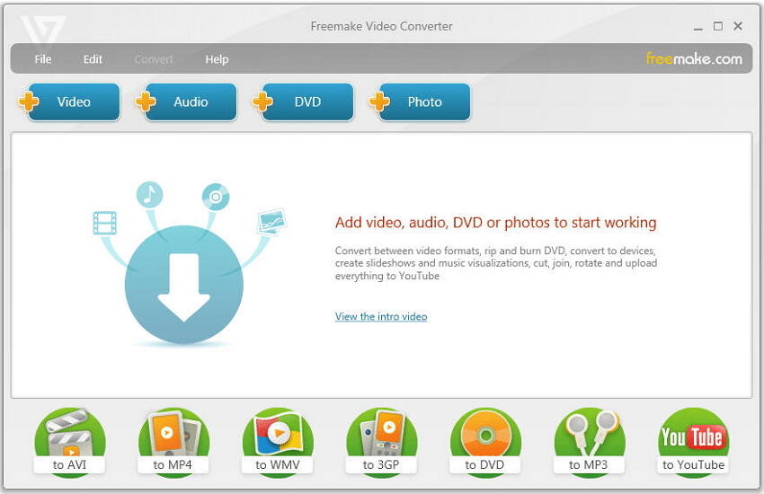 Convertitore gratuito da MP4 a AVI Freemaker