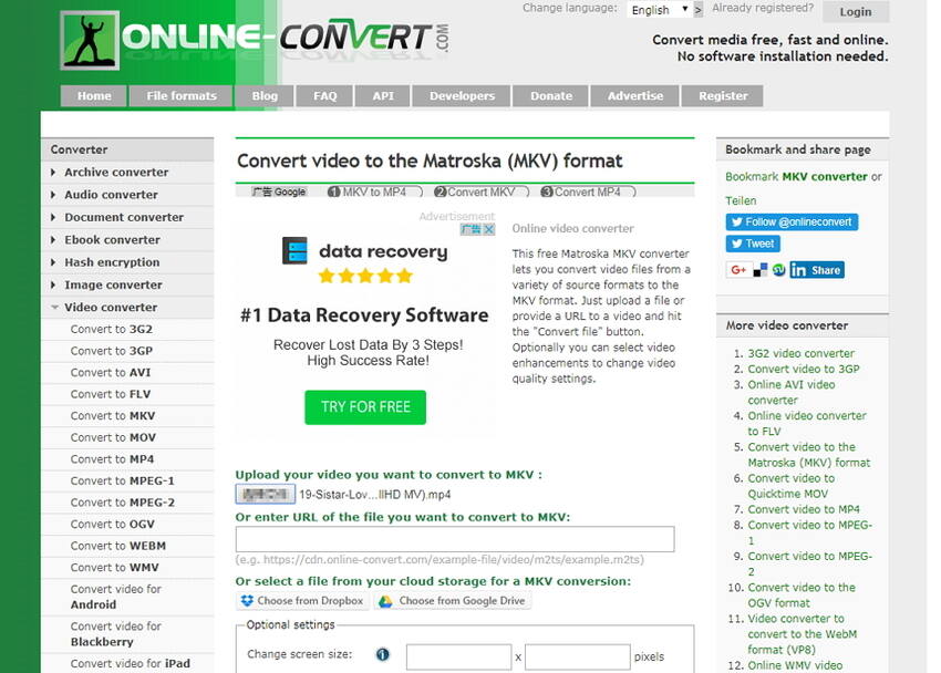 convert to mkv for mac