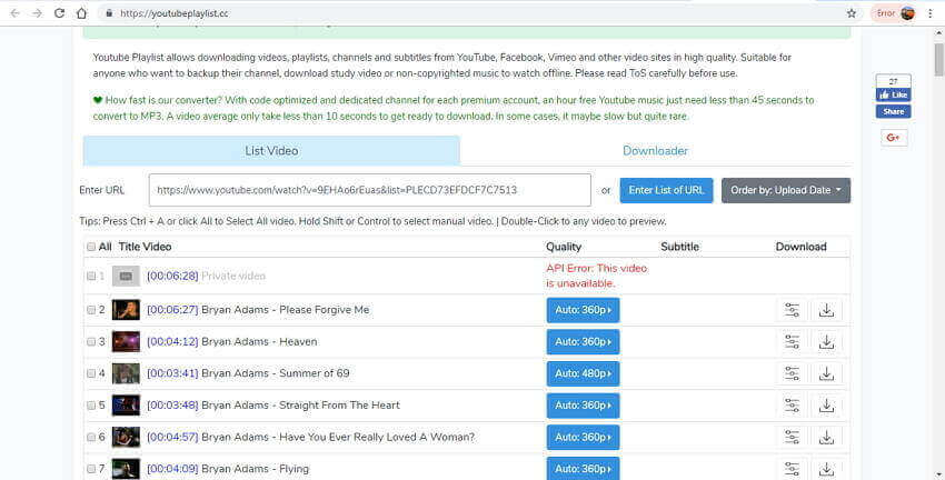 YouTube wiedergabeliste downloader online - YouTube Playlist