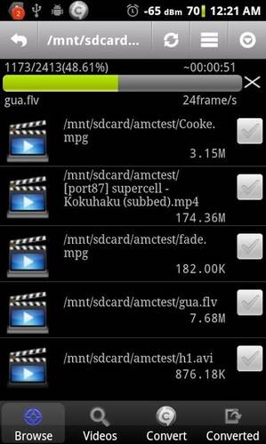 convertisseur vidéo pour Android - 3