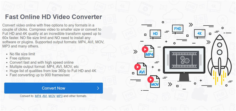 O HDconvert converte vídeos de 1080p para 720p on-line