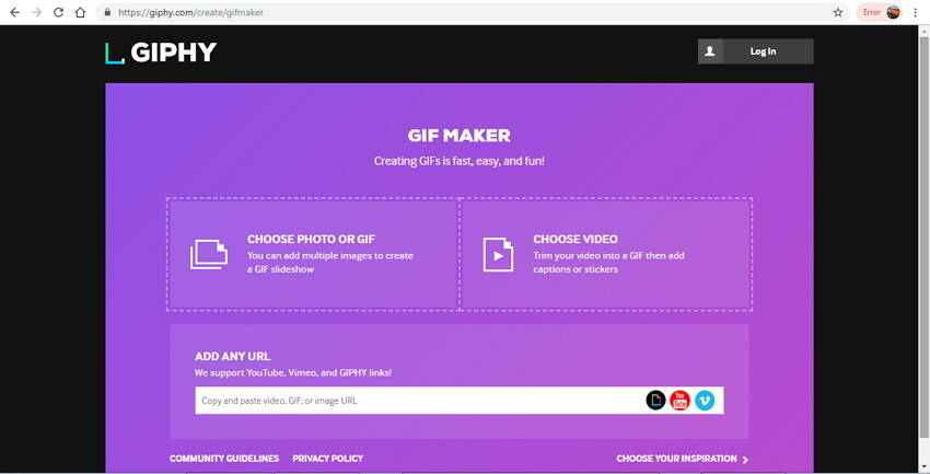 convertisseur de vidéo en ligne au format GIF - GIPHY Créateur GIF