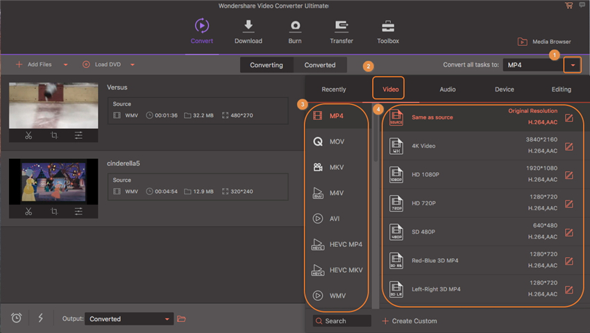 riproduci i file wmv con vlc