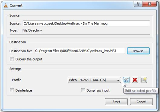 converter vlc para mp3