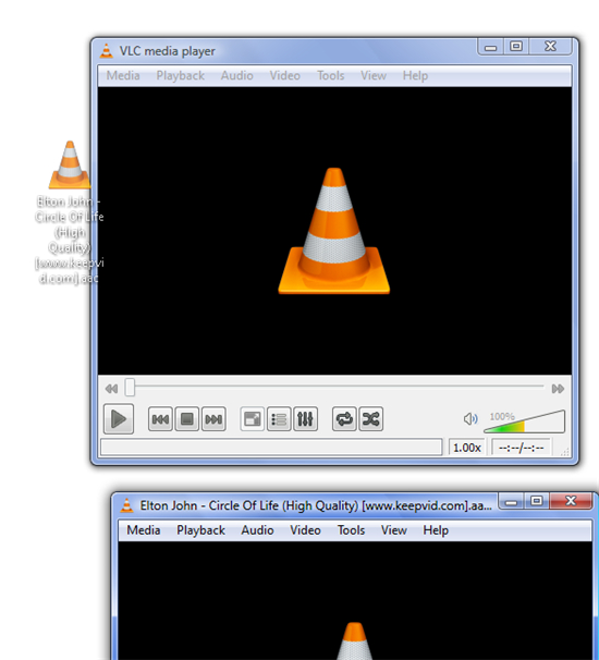 speel iso af met VLC