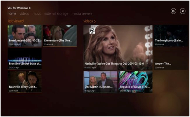 vlc für windows 8 Screenshot
