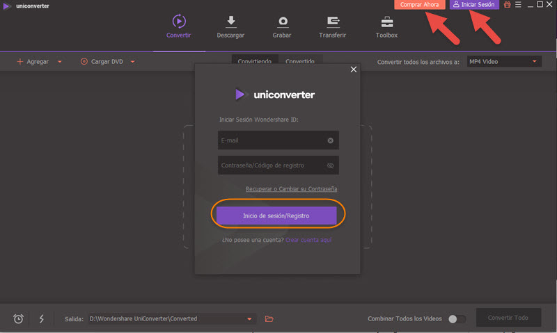 codigo registro uniconverter